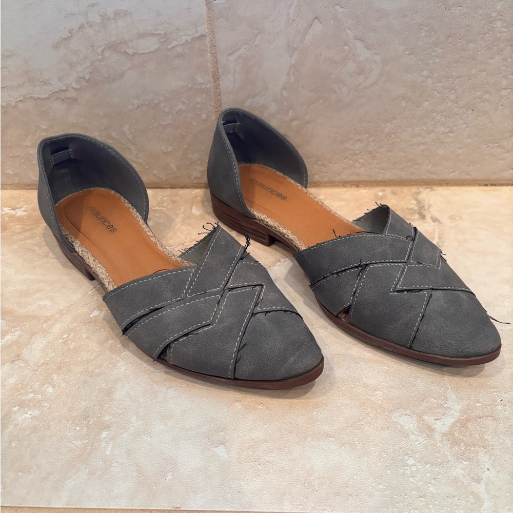 Maurices Gray Flats Modern Minimalist Design
